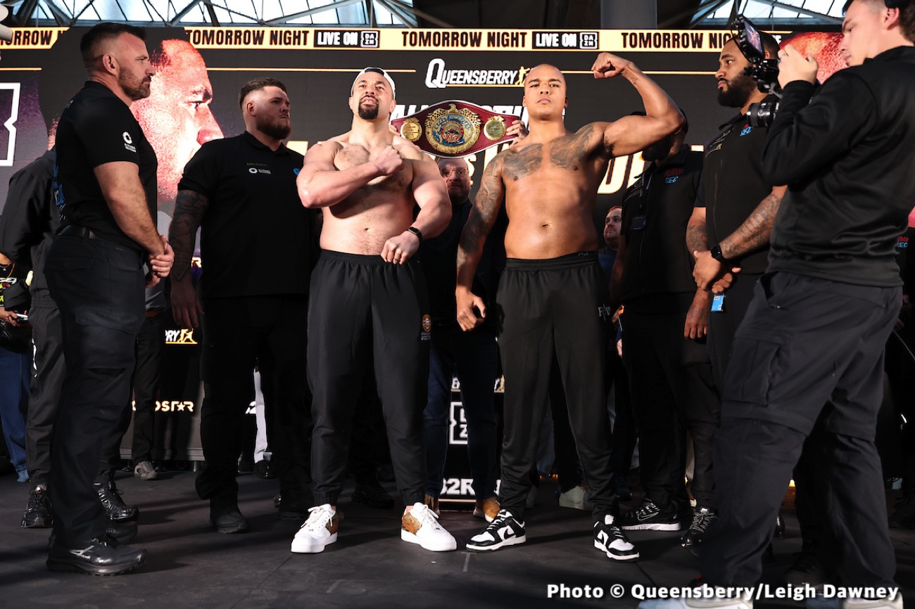 Parker Promises to “Punch Holes” in Wardley After Tense Weigh-In—Usyk Awaits the Victor in 2026