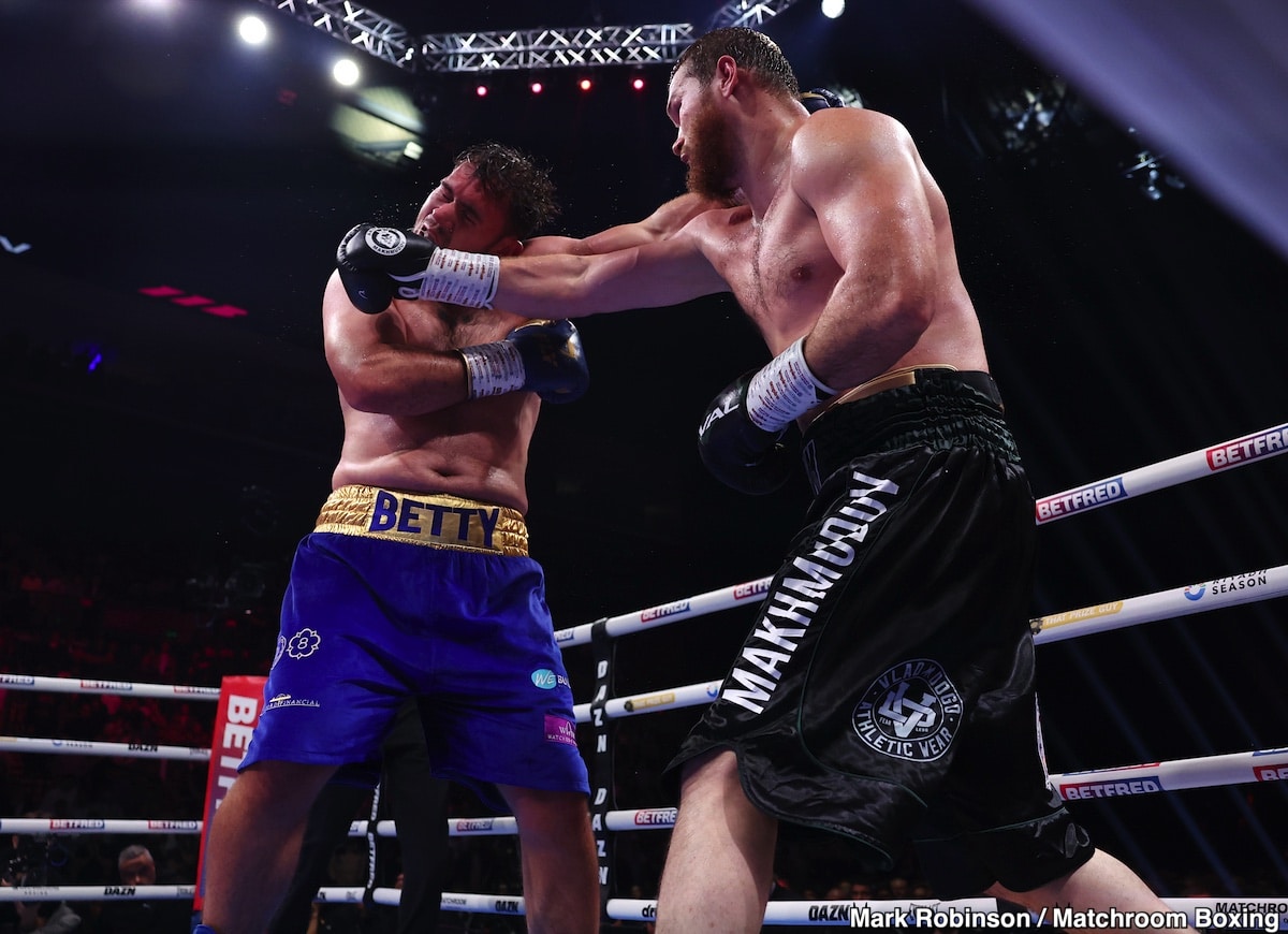 Too Big, Too Strong, Too Mean: Russian Lion Arslanbek Makhmudov Mauls Dave Allen Over 12 Brutal Rounds in England - Boxing Results