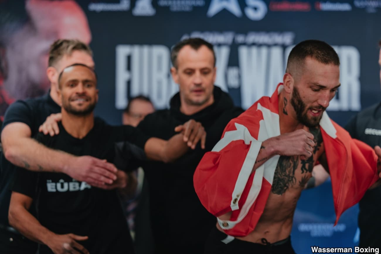 Eubank vs Wagner Weigh In: Eubank Loses Cool, Sends Wagner Flying Before Fight