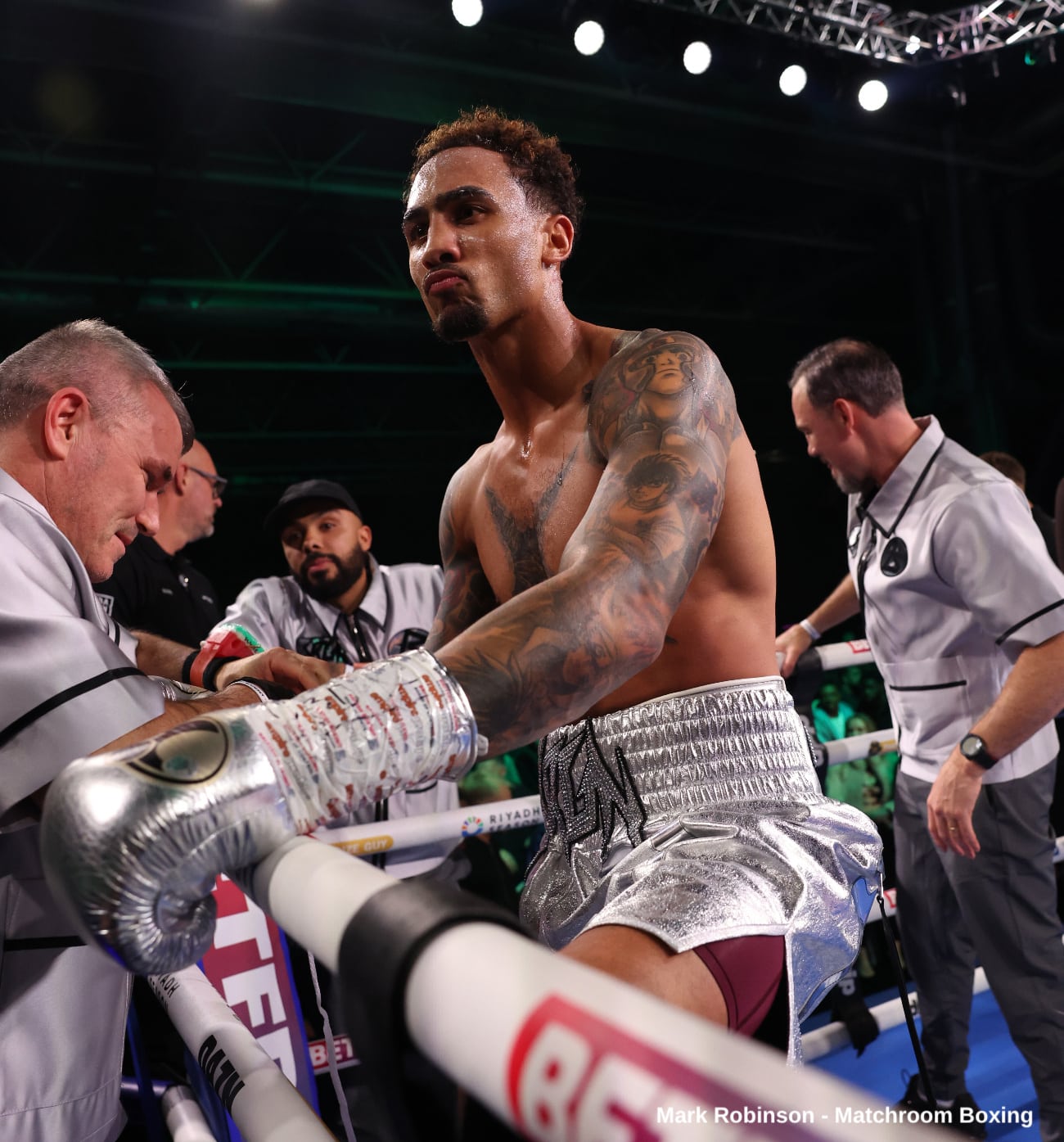 Ben Whittaker after knocking out Benjamin Gavazi in the first round.