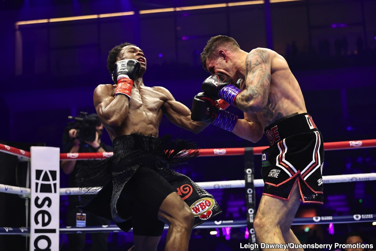 Abdullah Mason Survives a Blood-and-Bruises Shootout With Sam Noakes After Failing to Force the KO, Grinding Out a Hard 12-Round Win — boxing results