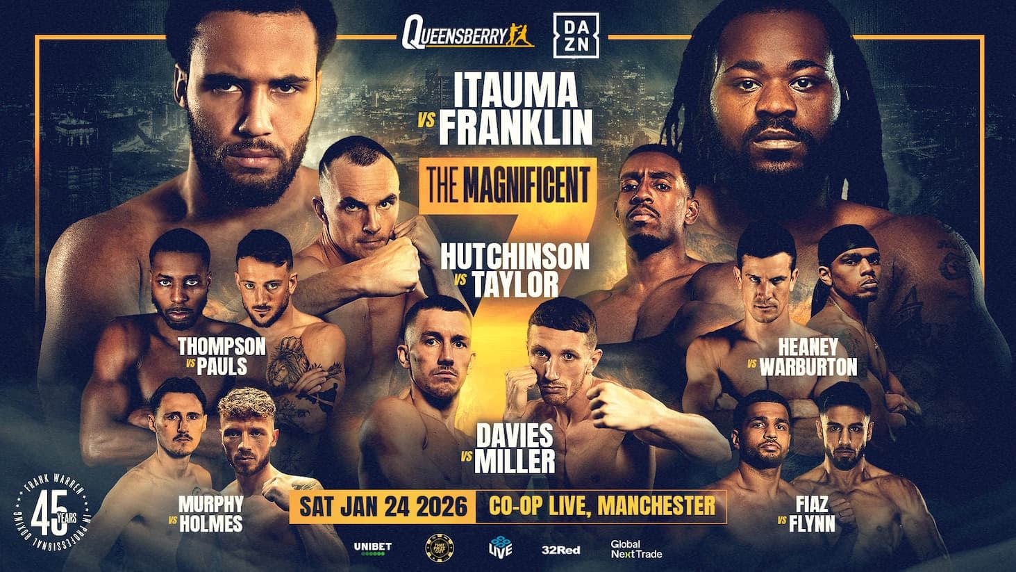 Itauma Vs. Franklin Will Top January 24 'Magnificent Seven' Card In Manchester
