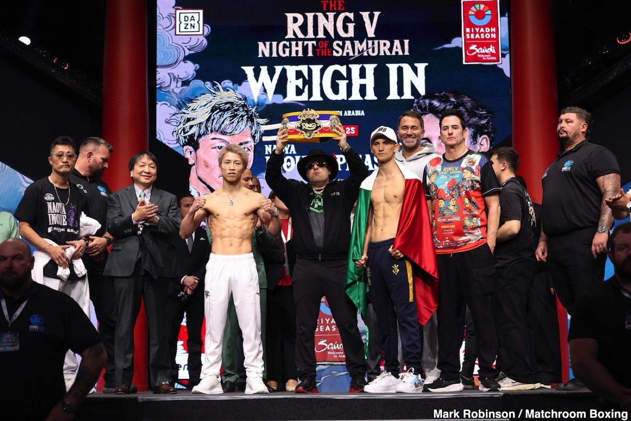 Inoue, Nakatani, and Teraji Make Weight in Riyadh