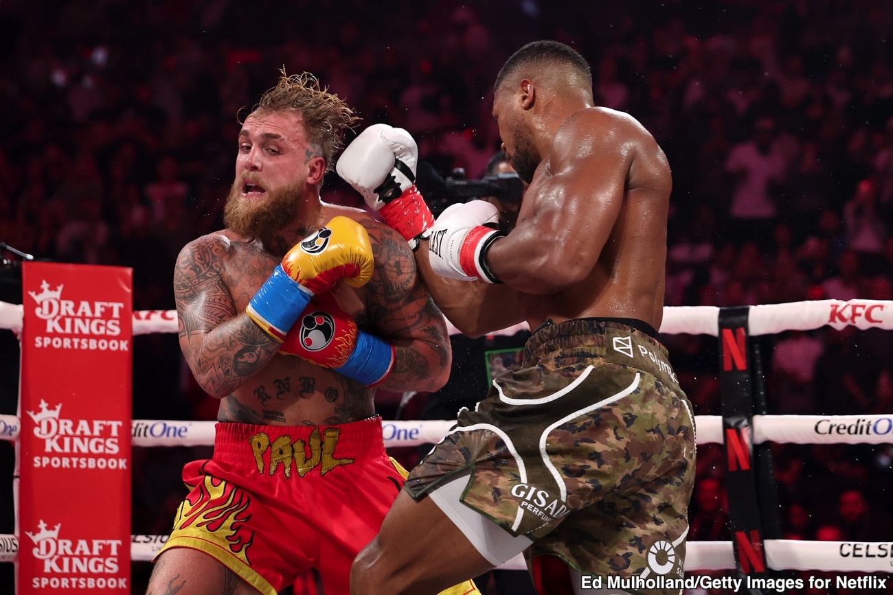 WBA Removes Jake Paul From Cruiserweight Rankings After Joshua KO