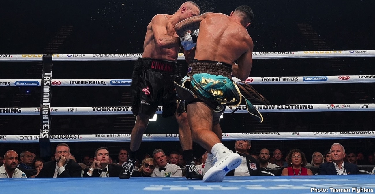 Jai Opetaia KOs Cinkara — But Looks Shockingly Human - Boxing Results