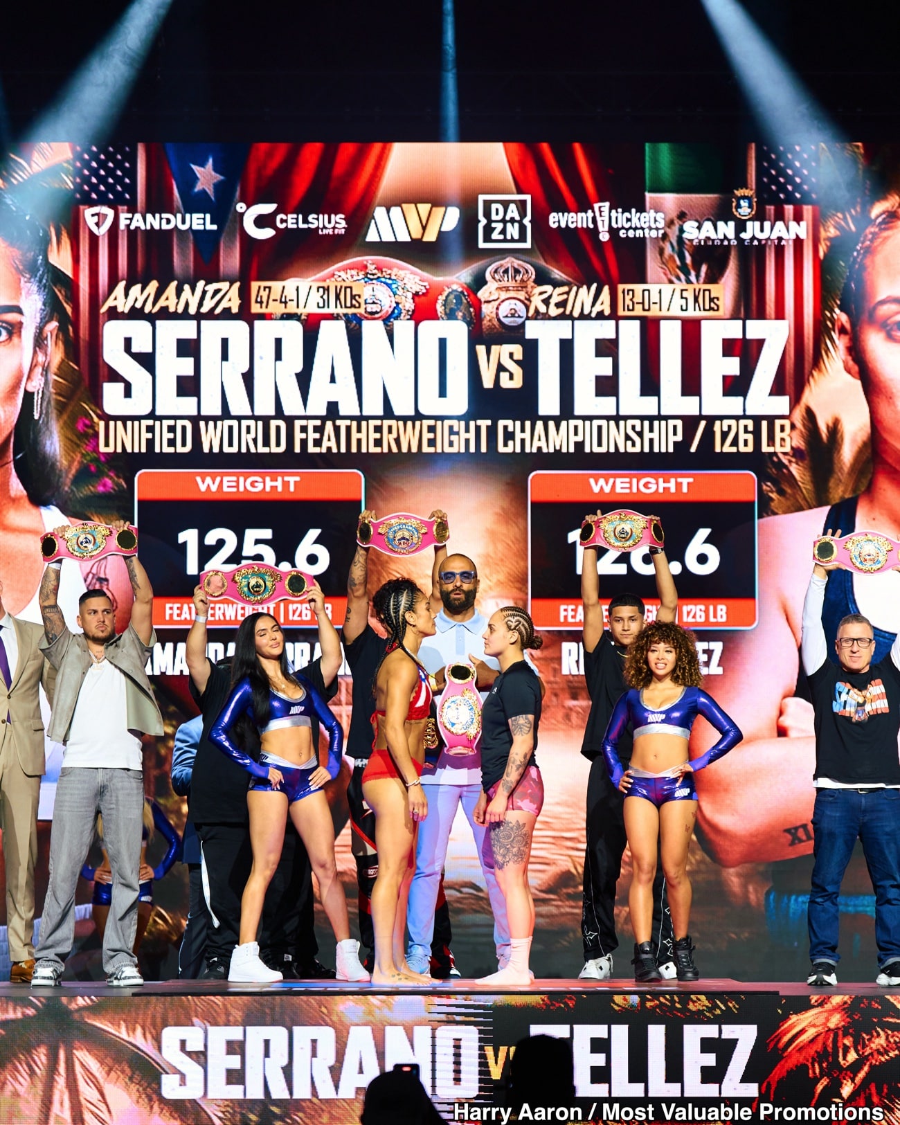 Amanda Serrano - Reina Tellez Weigh In Results