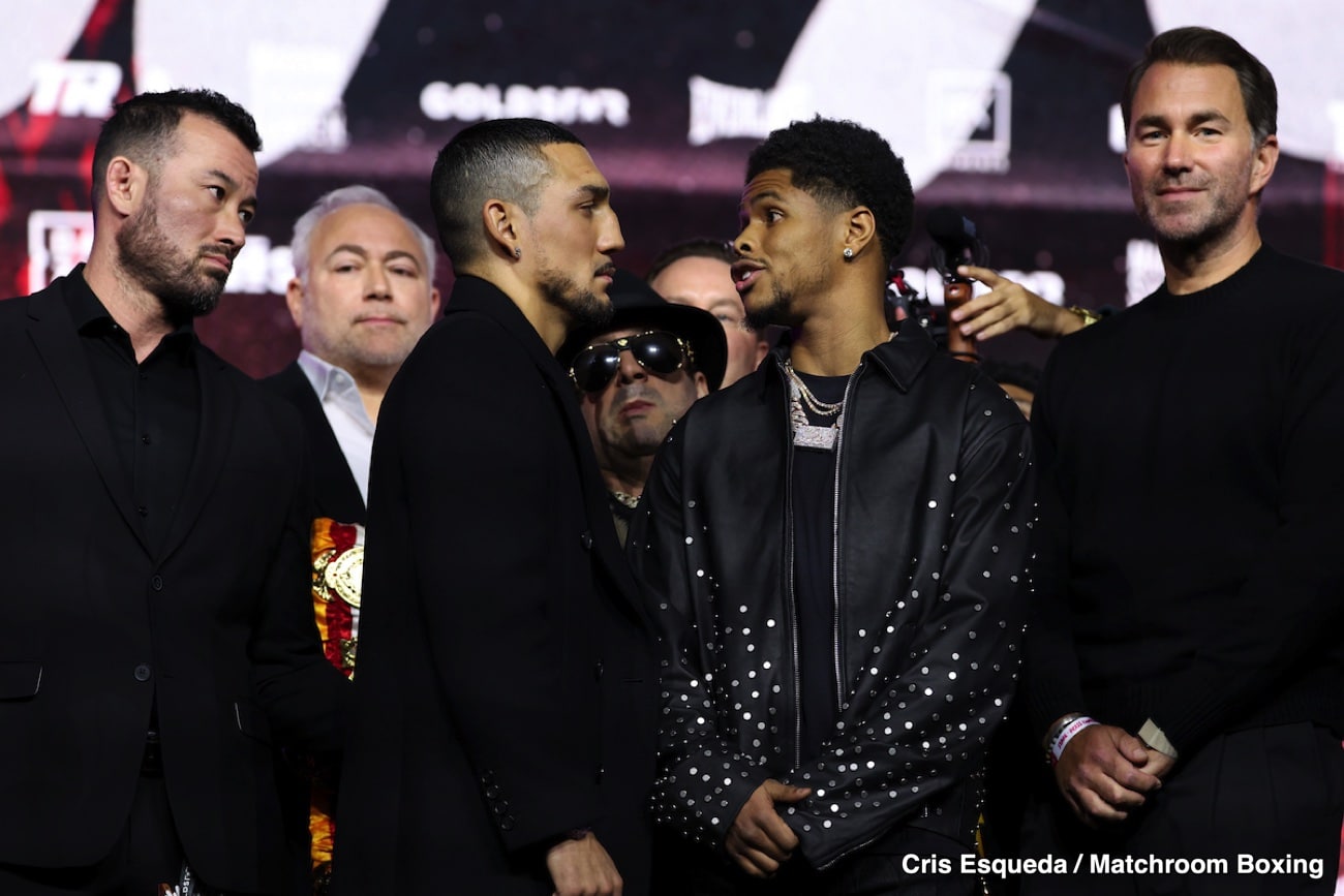 Shakur Stevenson, Teofimo Lopez separated after heated press conference clash