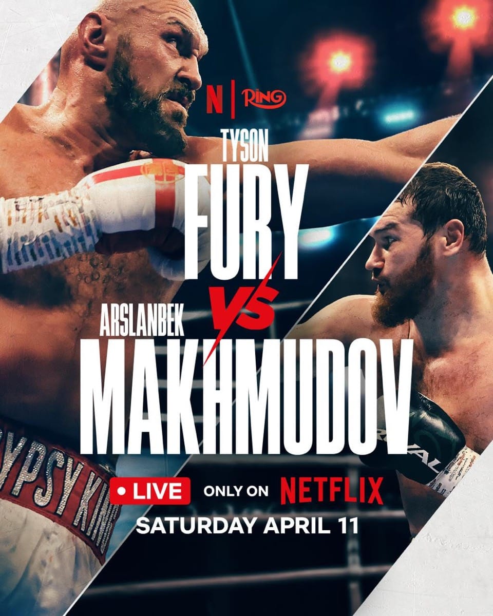 Tyson Fury vs Makhmudov: Fury Set for UK Return, Live on Netflix on April 11