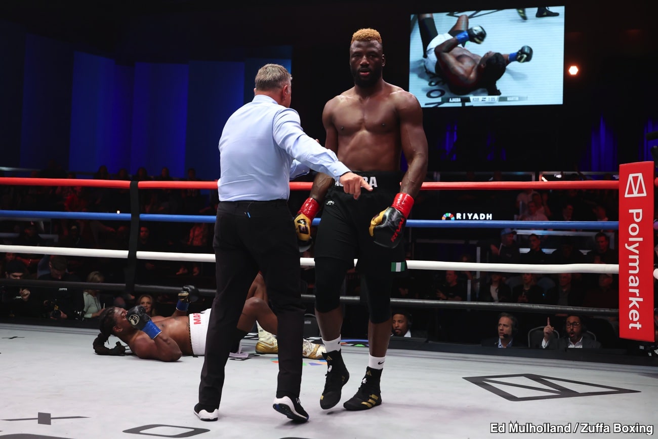 Efe Ajagba Stops Former Champion Charles Martin in Four