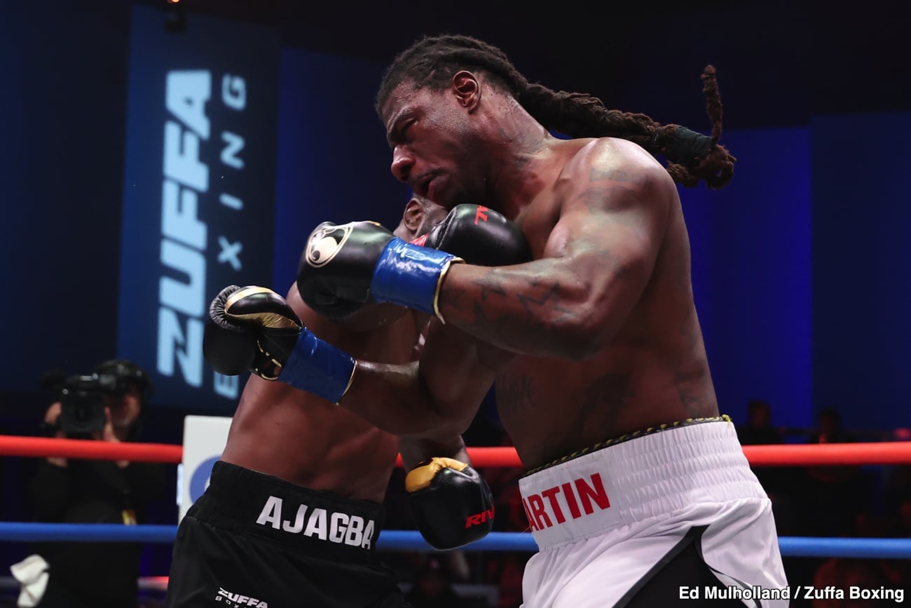 Efe Ajagba Stops Former Champion Charles Martin in Four