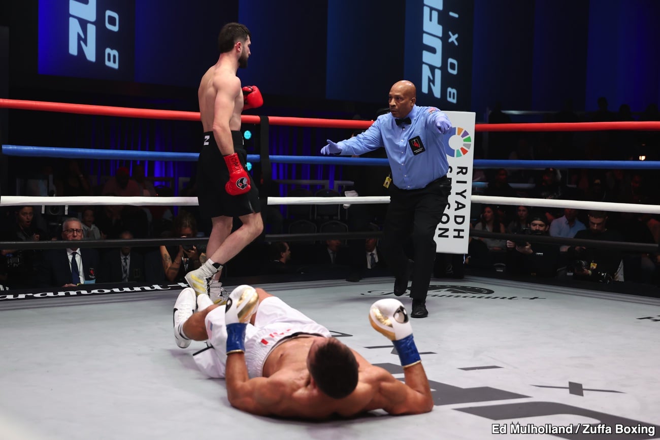 Umar Dzambekov stops Ahmed Elbiali with brutal uppercut KO