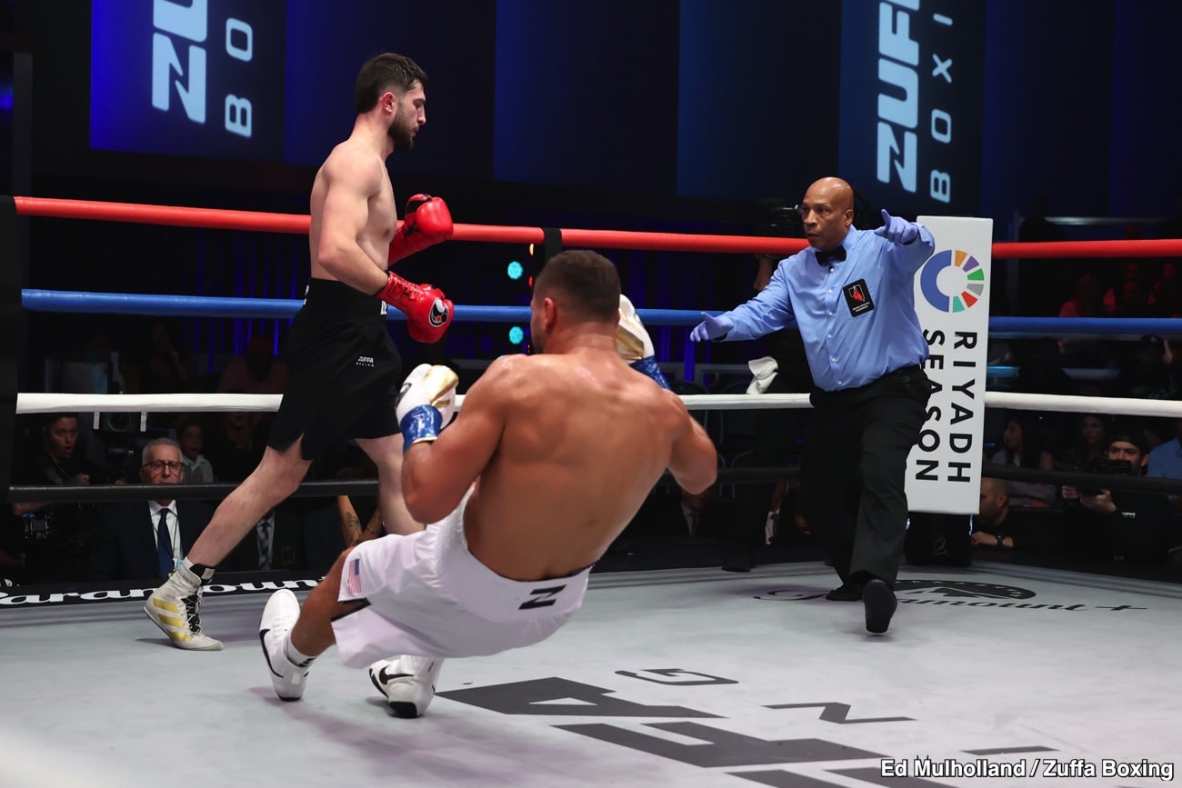 Umar Dzambekov stops Ahmed Elbiali with brutal uppercut KO