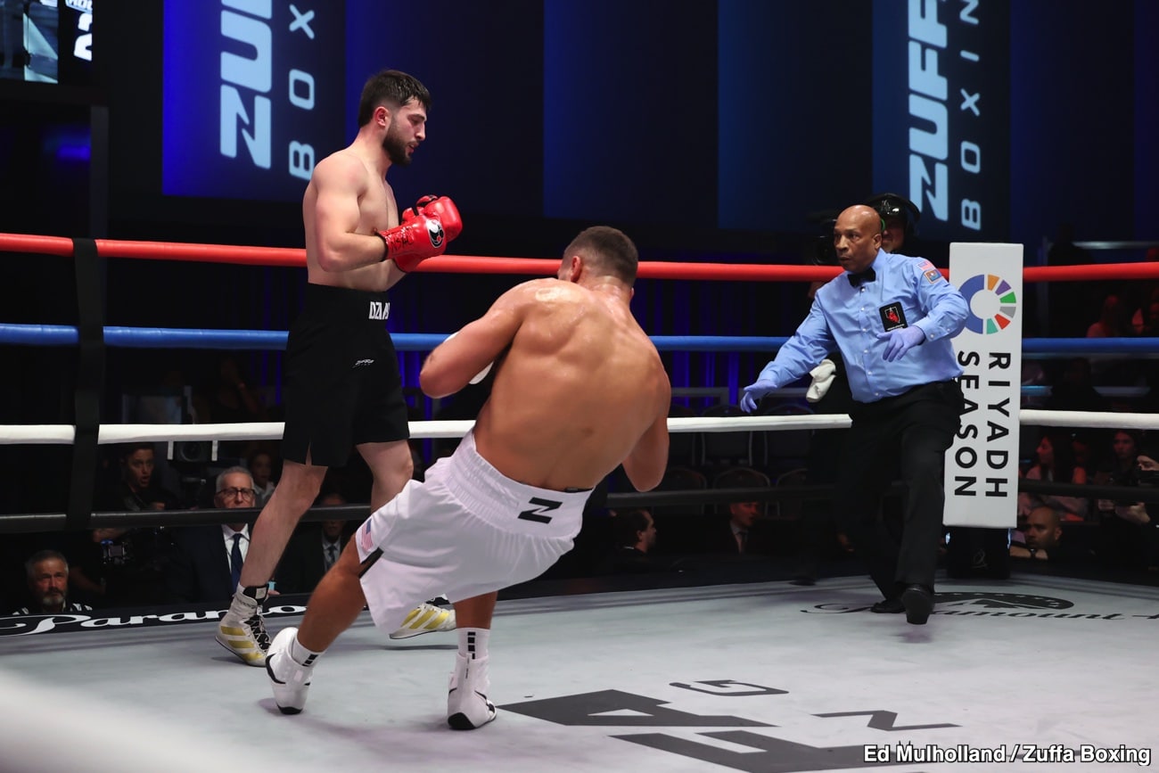 Umar Dzambekov stops Ahmed Elbiali with brutal uppercut KO