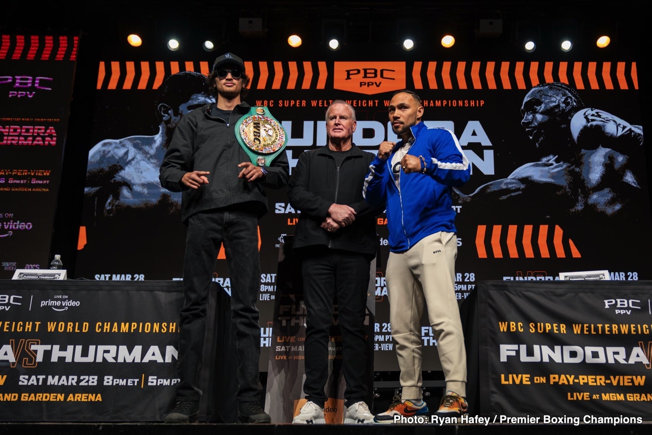 Fundora Treats Keith Thurman Fight as Business as Usual