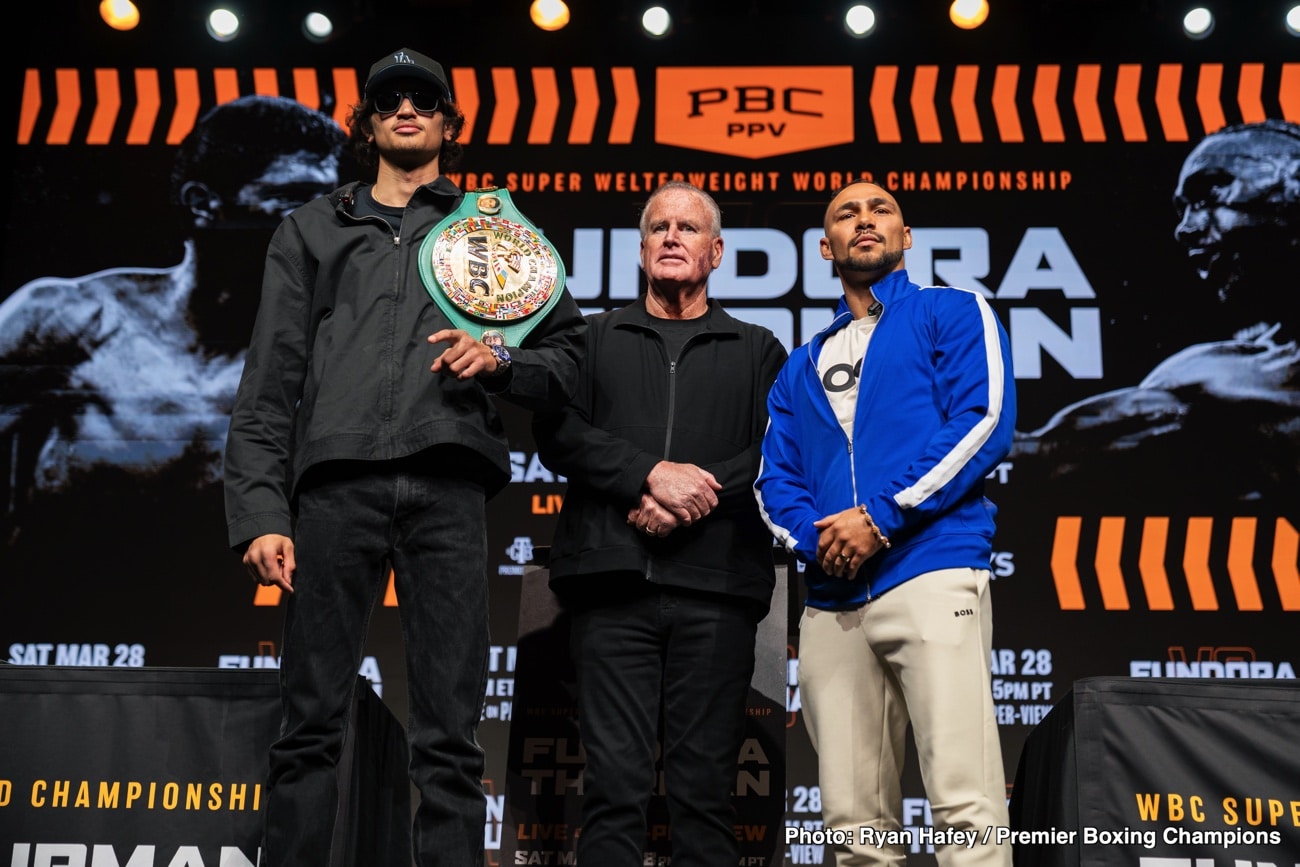 Fundora Treats Keith Thurman Fight as Business as Usual