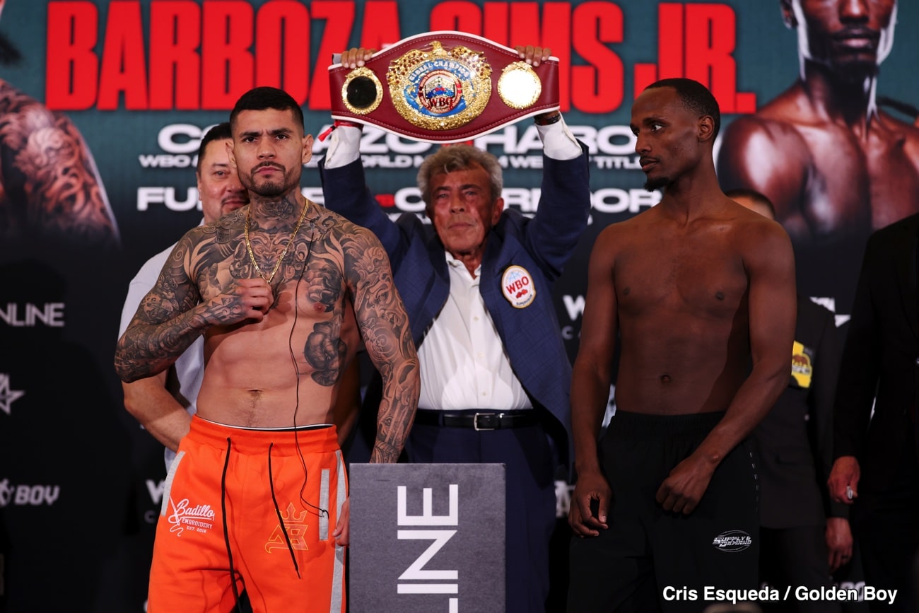 Sims vs Barboza and Dickens vs Cacace DAZN Doubleheader Tonight