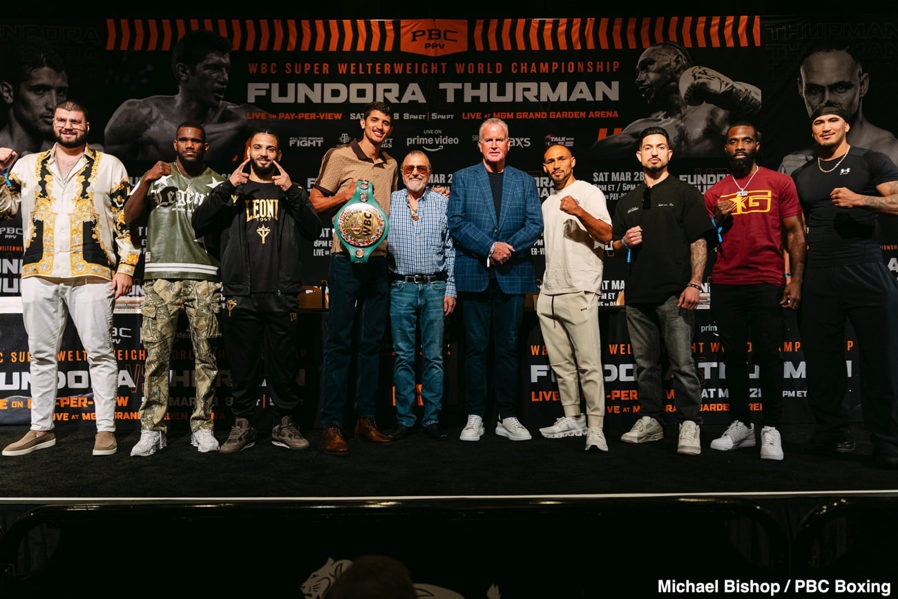 Sebastian Fundora Irritated by Keith Thurman’s Trash Talk Ahead of Fight