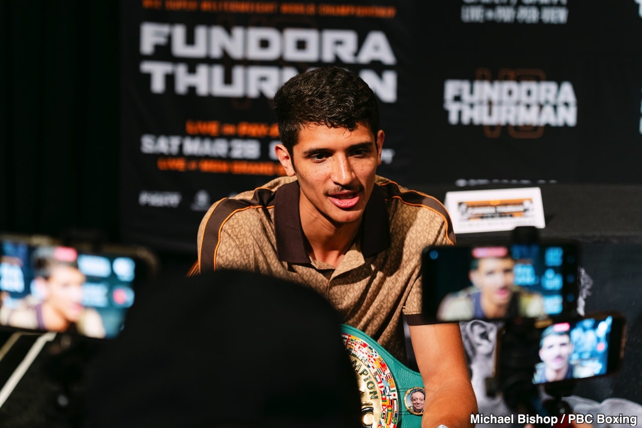 Sebastian Fundora Irritated by Keith Thurman’s Trash Talk Ahead of Fight