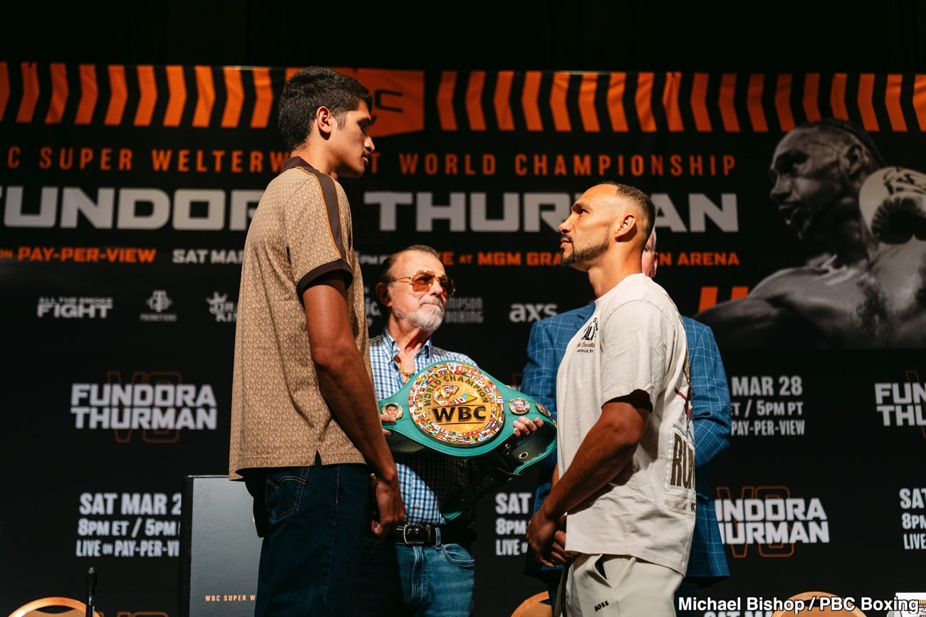 Sebastian Fundora Irritated by Keith Thurman’s Trash Talk Ahead of Fight