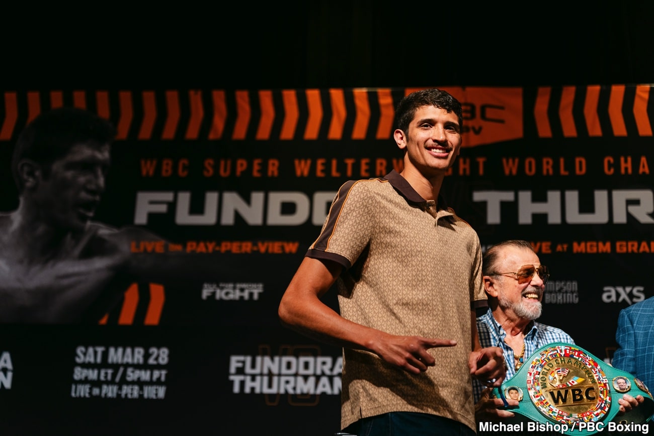 Sebastian Fundora Irritated by Keith Thurman’s Trash Talk Ahead of Fight