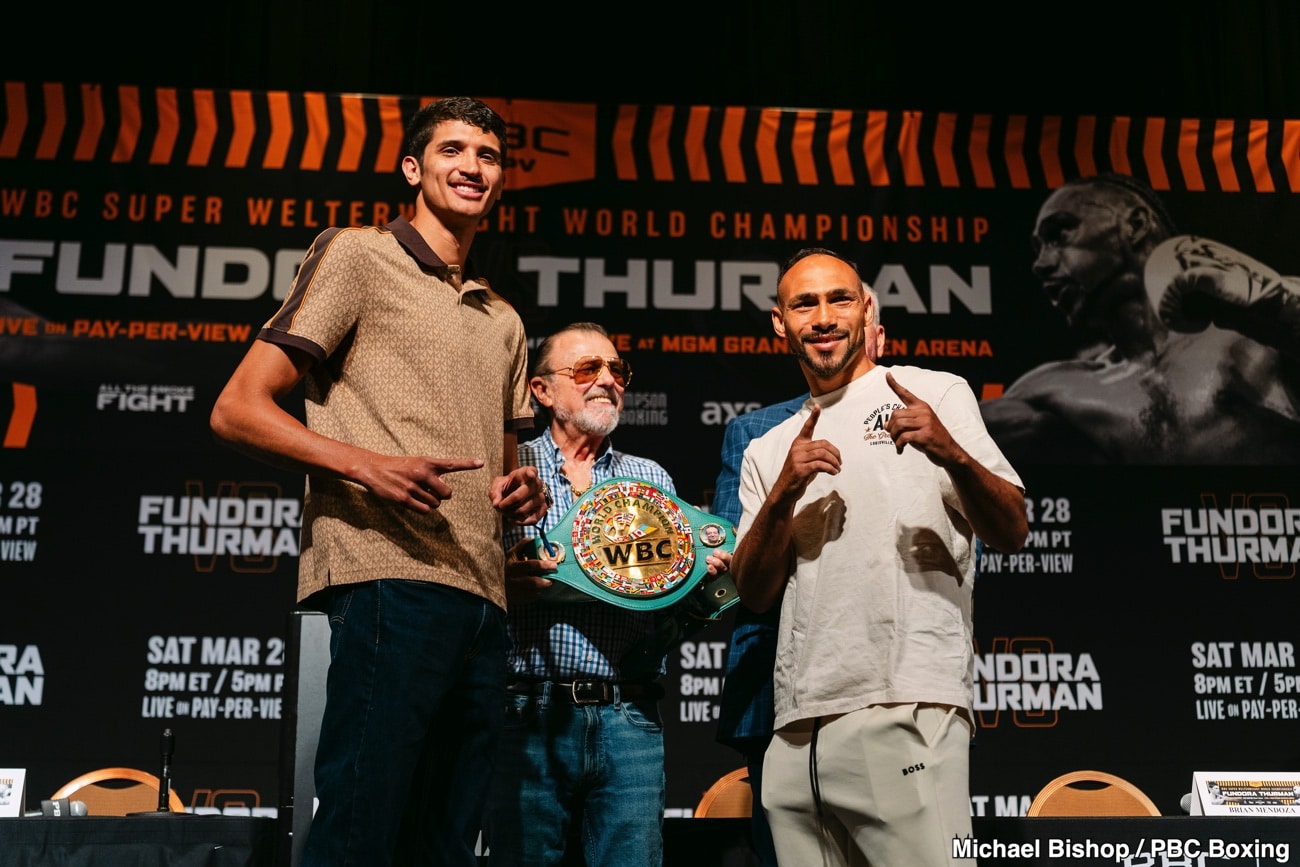 Sebastian Fundora Irritated by Keith Thurman’s Trash Talk Ahead of Fight