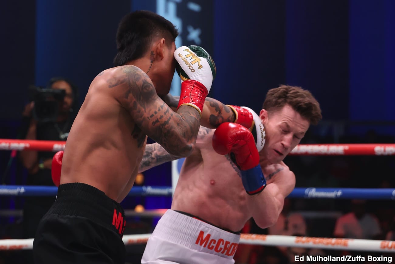 Mark Magsayo Stops Feargal McCrory in Fifth Round at Meta Apex