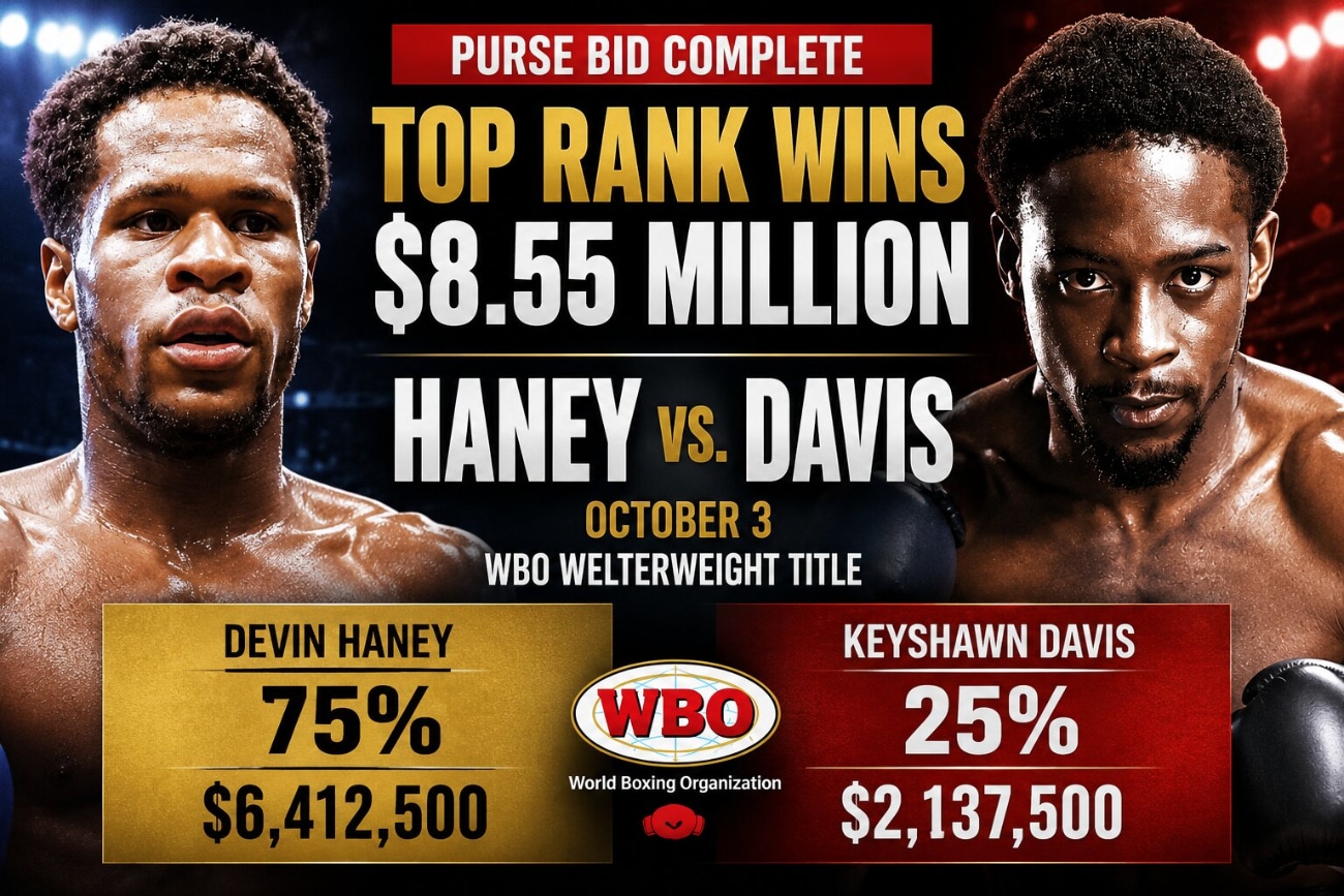 Dan Rafael Claims Haney-Davis Purse Bid Secured Keyshawn’s Payday