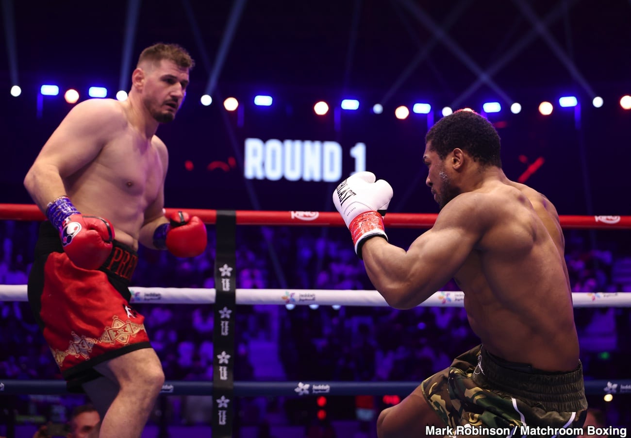 Barry Hearn Rejects Claim That Anthony Joshua Win Over Prenga Was Fixed