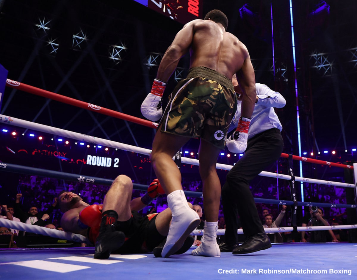 Anthony Joshua Survives Knockdowns, Knocks Out Kristian Prenga