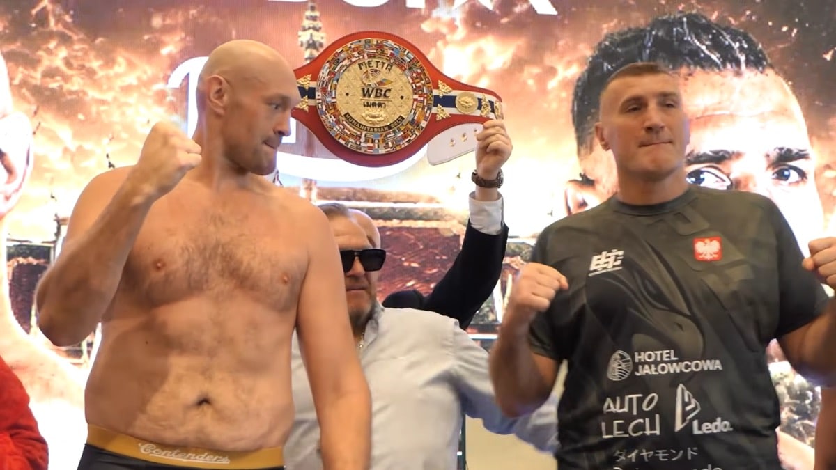 Tyson Fury Gives Away 26 Pounds to Mariusz Wach at Weigh-In
