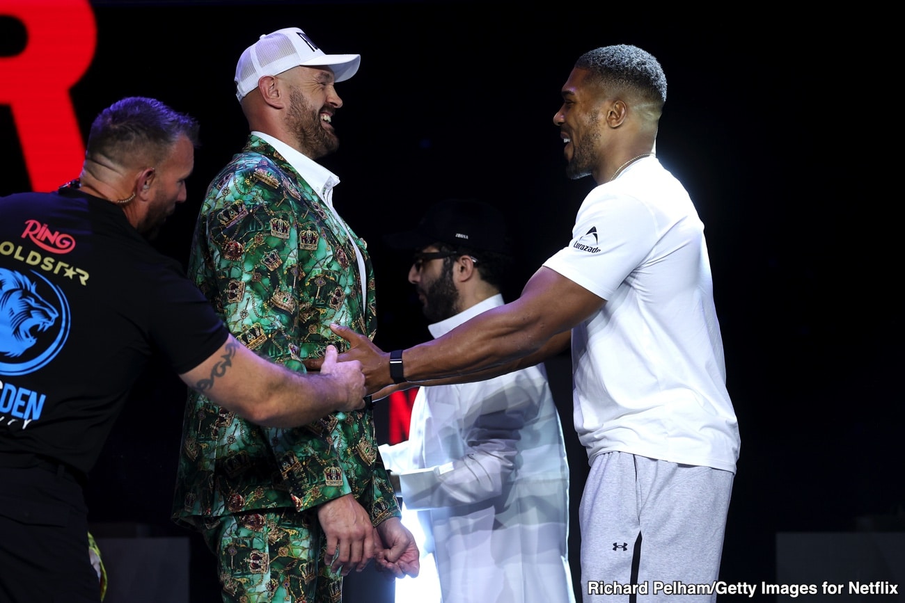 Tyson Fury Risks Retirement While Mocking Anthony Joshua