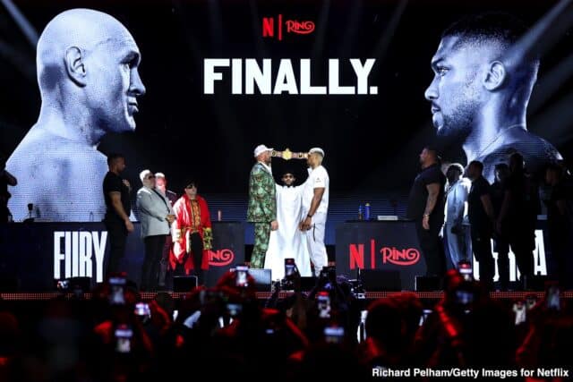 Tyson Fury vs Anthony Joshua Tickets Test Demand