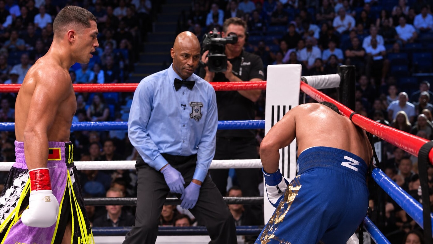 Jai Opetaia Halts Noel Mikaelian in Nine to Retain Titles in Las Vegas