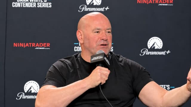 Dana White Bristles at Eddie Hearn Production Questions