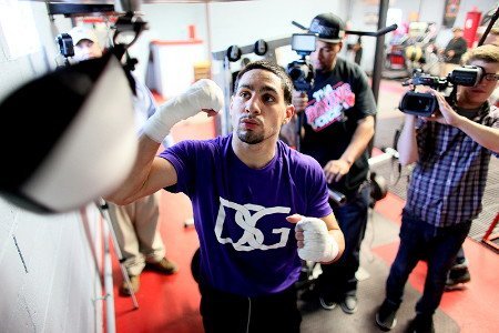 Danny Garcia & father/trainer Angel Garcia media workout quotes