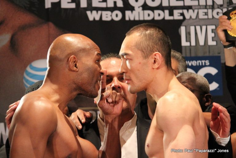 Official Weigh-in Results / Photos for Hopkins-Shumenov