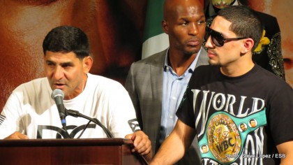 Boxing photo: Floyd Mayweather Jr, Garcia vs. Matthysse, Mayweather vs. Canelo, Saul “Canelo” Alvarez image THE ONE Post-Fight Press Conference: Aftermath, Quotes & Photos