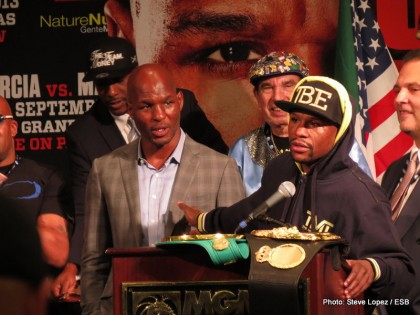 Boxing photo: Floyd Mayweather Jr, Garcia vs. Matthysse, Mayweather vs. Canelo, Saul “Canelo” Alvarez image THE ONE Post-Fight Press Conference: Aftermath, Quotes & Photos