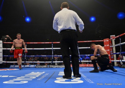 Cyclone Promotions presents Boxing at The Odyssey Arena. 12 x 3 Minute rounds IBF World Title Eliminator and European Title Defence between Carl Frampton (Belfast) and Jeremy Parodi, (France)