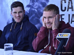 Carl Frampton press Conference at The Europa Hotel, Belfast before his fight against Jeromy Parodi on Saturday Night at The Odyssey