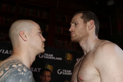 David Price ready to go, weigh-in pictures from Denmark Anthony Yigit David Price Erik Skoglund Press Room