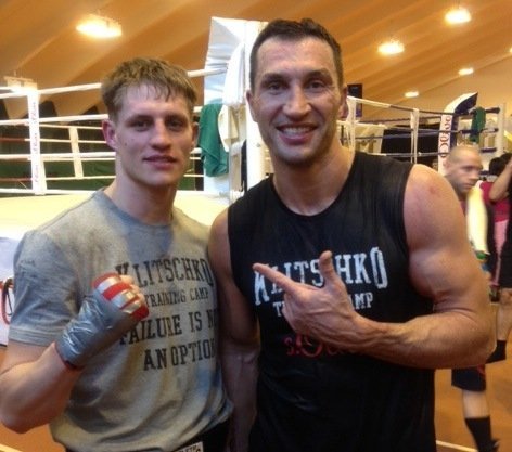 Photos: Simon Barclay Spars With Wladimir Klitschko