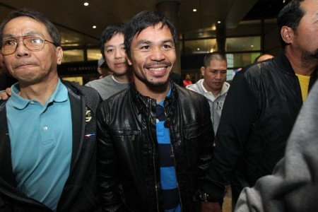 Manny Pacquiao Arrives at LAX / USA
